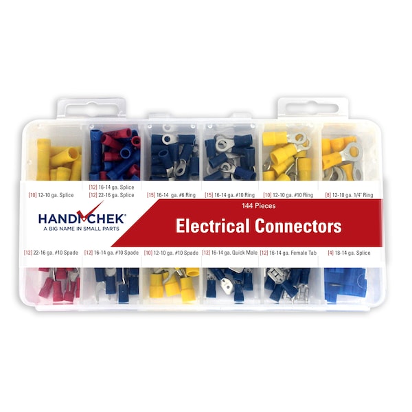 Electrical Connector Asst 144pc